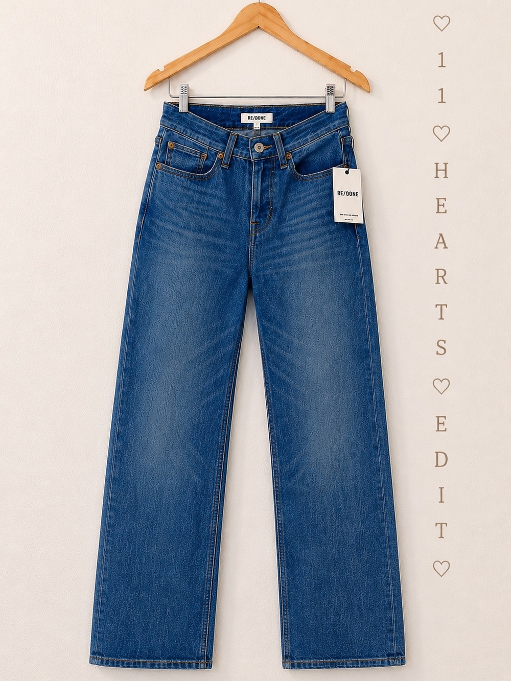 RE/DONE 90s High-Rise Loose Jeans NWT 25 Cotton Button Fly